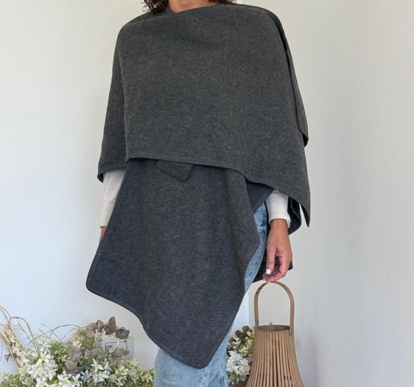 ruana gris